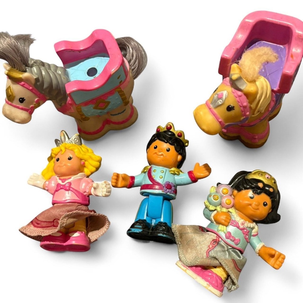Fisher price little people bendy bundle Princess and Prince toys